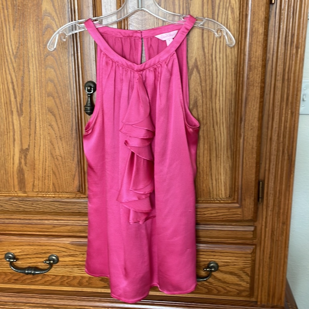 Lilly Pulitzer Silk top size 6 EUC